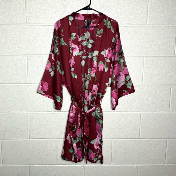Apt. 9 Other - < Apt. 9 Red Floral Print Plus Size Robe >